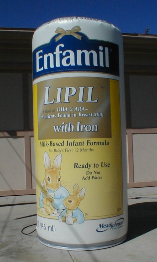 Inflatable Product Replicas 8' enfamil can
